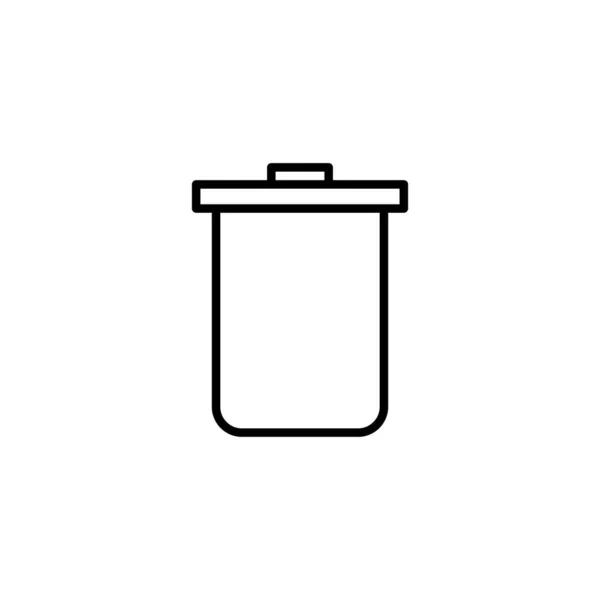 Mülleimer Mülleimer Symbol Zeichen Und Symbol Löschen — Stockvektor