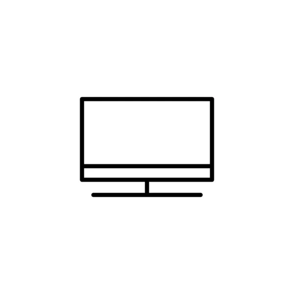 Ikone Fernsehzeichen Und Symbol — Stockvektor