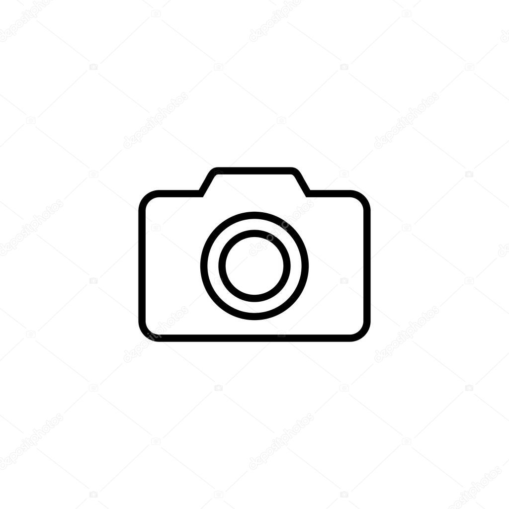 Camera icon. photo camera sign and symbol. photography icon.