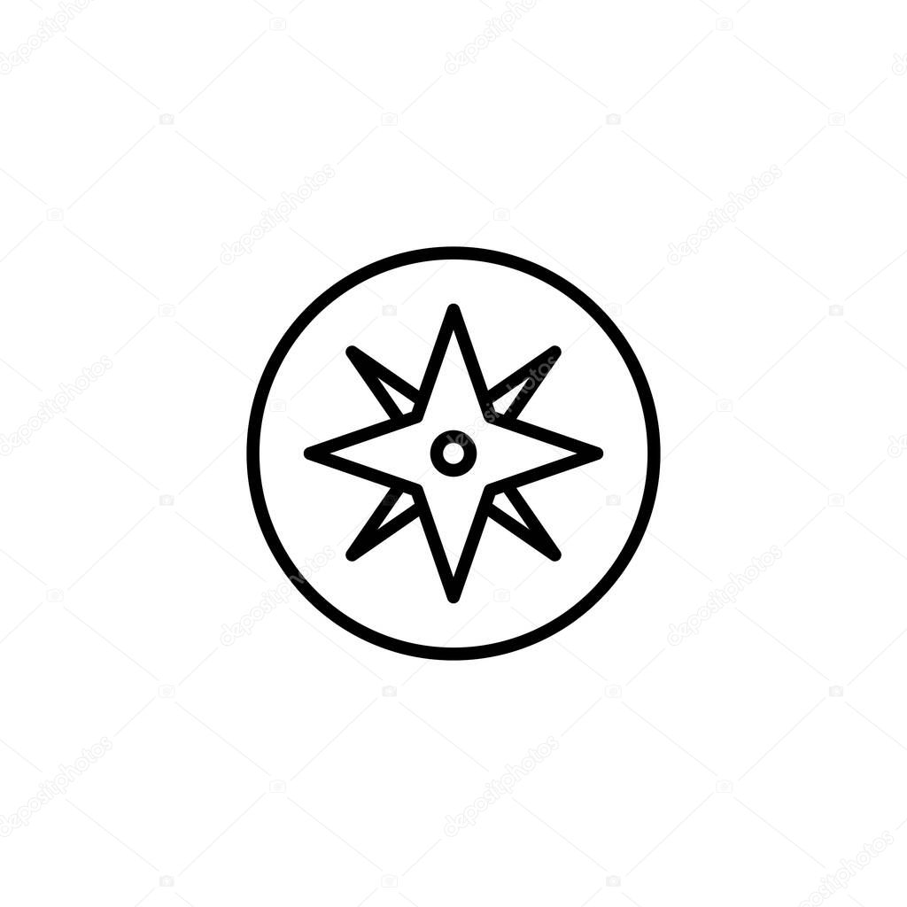 Compass icon. arrow compass icon sign and symbol