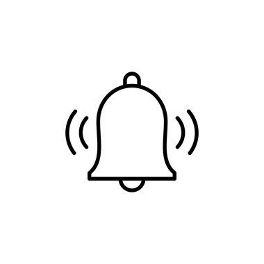 Bell Simgesi. Web sitesi tasarımı için uyarı işareti ve sembol
