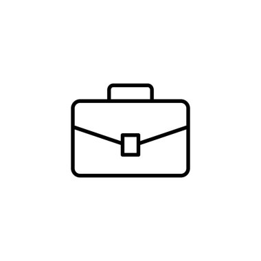Evrak çantası simgesi. Bavul işareti ve sembol. bagaj sembolü.