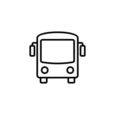 Otobüs simgesi. Otobüs tabelası ve sembol. taşıma sembolü