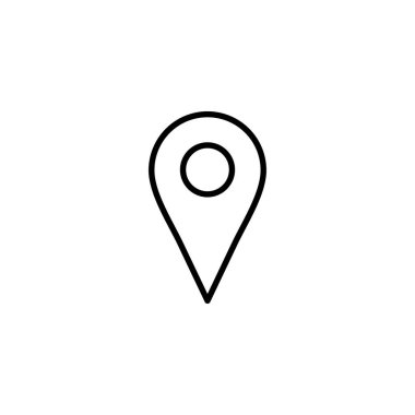 Pin simgesi. Yer işareti ve sembol. hedef simgesi. harita iğnesi