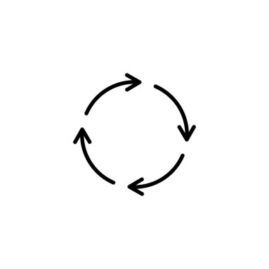 Geri dönüşüm simgesi. Geri dönüşüm işareti ve sembolü.