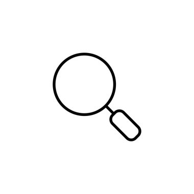 Arama simgesi. Büyüteç işareti ve sembolü ara