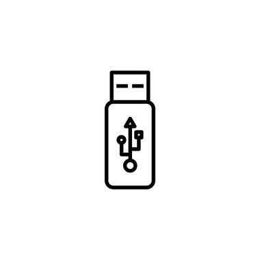 Usb simgesi. Flaş disk işareti ve sembol. Flash disk işareti.