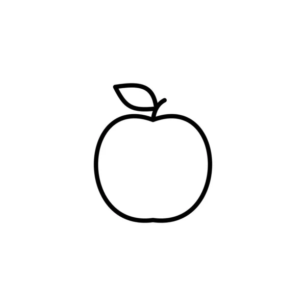 Значок Яблока Apple Знак Символы Веб Дизайна — стоковый вектор