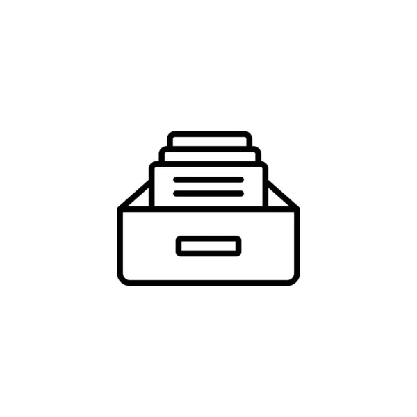 Αρχείο Εικονίδιο Φακέλους Εικονίδιο Διανύσματος Εικονίδιο Αποθήκευσης Αρχείων — Διανυσματικό Αρχείο