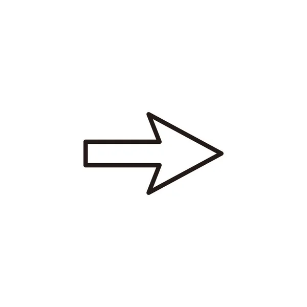 Pfeil Symbol Pfeilzeichen Und Symbol Für Webdesign — Stockvektor
