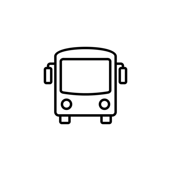 Icono Del Autobús Señal Autobús Símbolo Símbolo Transporte — Vector de stock