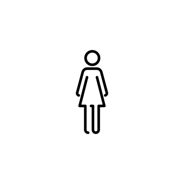 Female Icon Woman Sign Symbol — Stock Vector