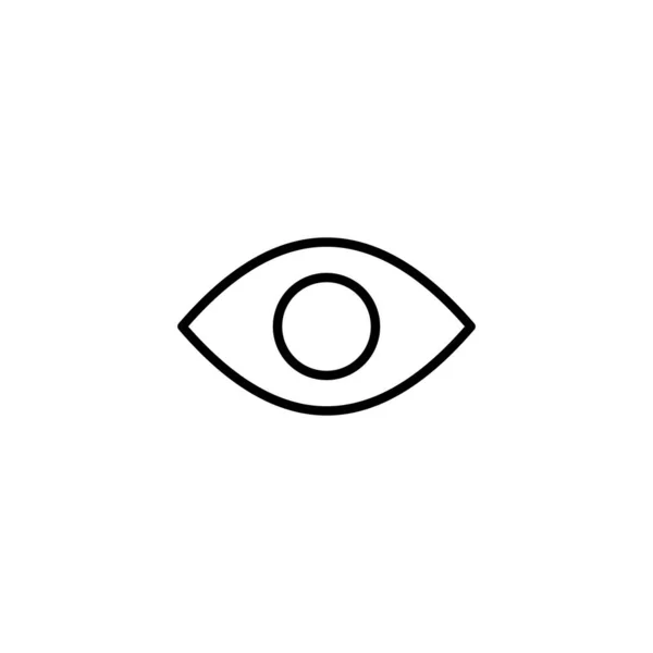 Icono Del Ojo Signo Símbolo Ocular Icono Mirada Visión — Archivo Imágenes Vectoriales