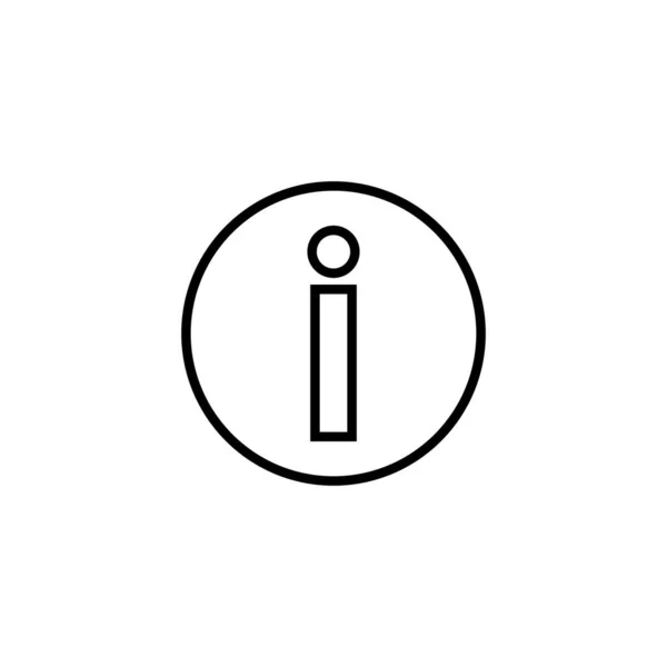 Піктограма Знаку Інформації Про Нас Знак Символ Значок Фака — стоковий вектор