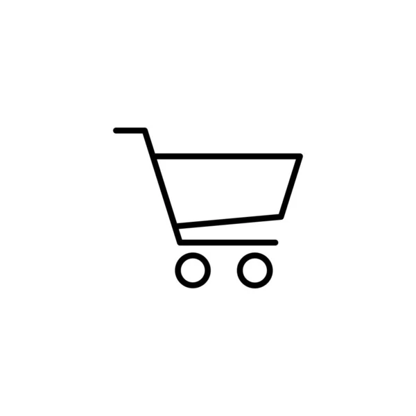 Icône Shopping Panneau Symbole Panier Icône Chariot — Image vectorielle
