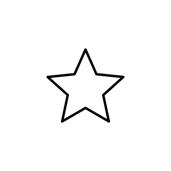 Star Icon Signe Symbole Évaluation Icône Étoile Préférée — Image vectorielle