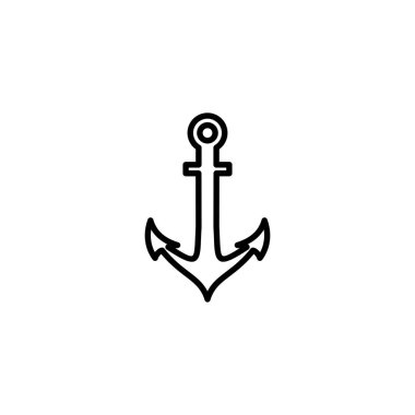 Çapa simgesi. Çapa işareti ve sembol. Çapa deniz simgesi.