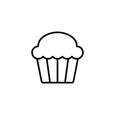 Kek ikonu. Kap kek işareti ve sembol