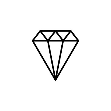 Elmas ikonu. Elmas taşları işareti ve sembolü