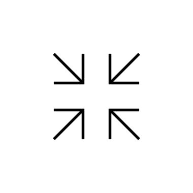 Tam Ekran Simgesi. Tam ekran işareti ve simgeye genişlet. Oklar sembolü