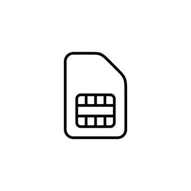 Sim kart simgesi. çift sim kart işareti ve sembol