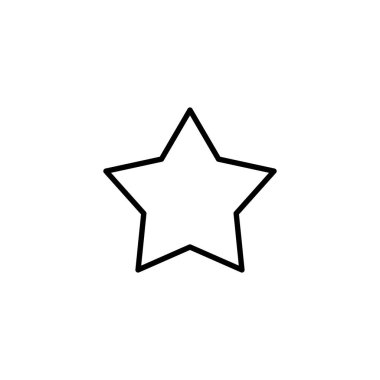 Yıldız Simgesi. Reyting işareti ve sembol. favori yıldız simgesi