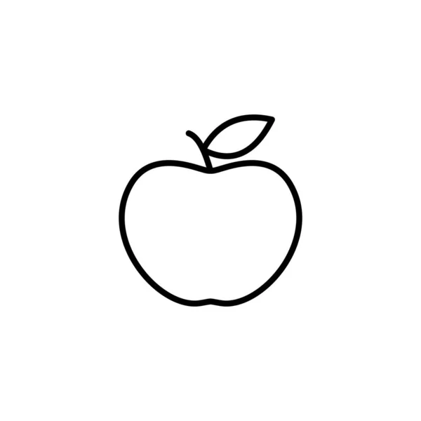Icona Apple Segno Apple Simboli Web Design — Vettoriale Stock