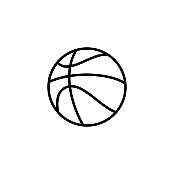 Εικονίδιο Μπάσκετ Μπάλα Σημάδι Και Σύμβολο — Διανυσματικό Αρχείο