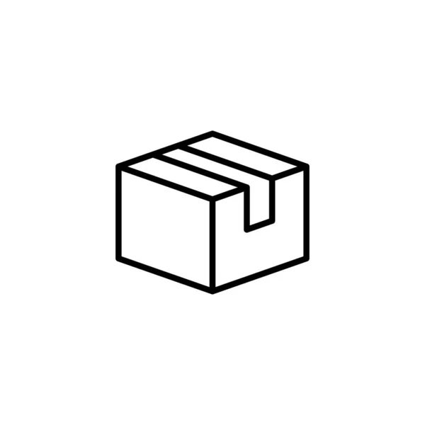 Box Symbol Kastenschild Und Symbol Paket Paket — Stockvektor