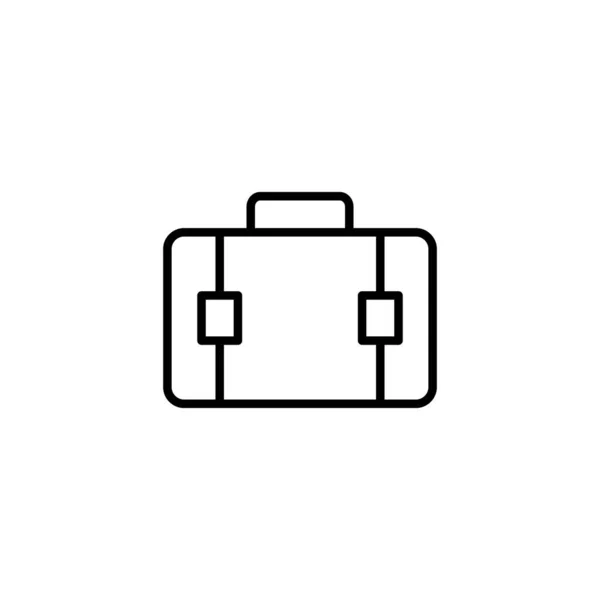 Stock vector Briefcase icon. suitcase sign and symbol. luggage symbol.