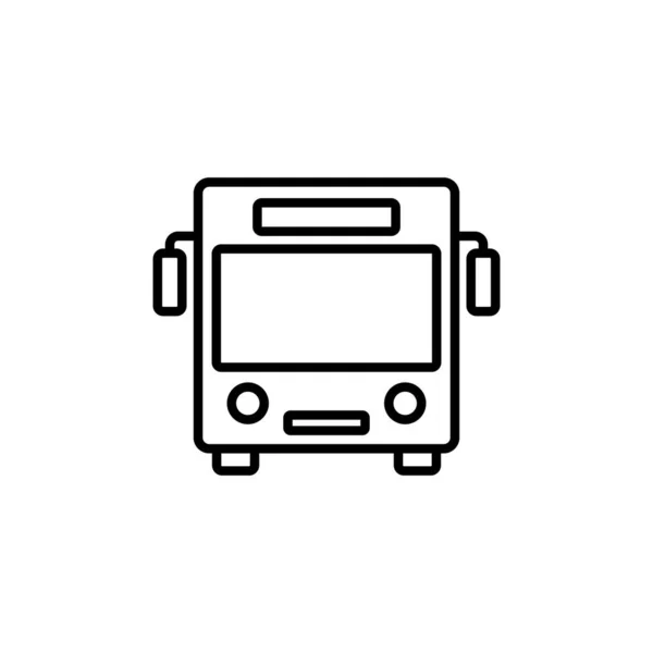Bus Icoon Busteken Symbool Vervoerssymbool — Stockvector
