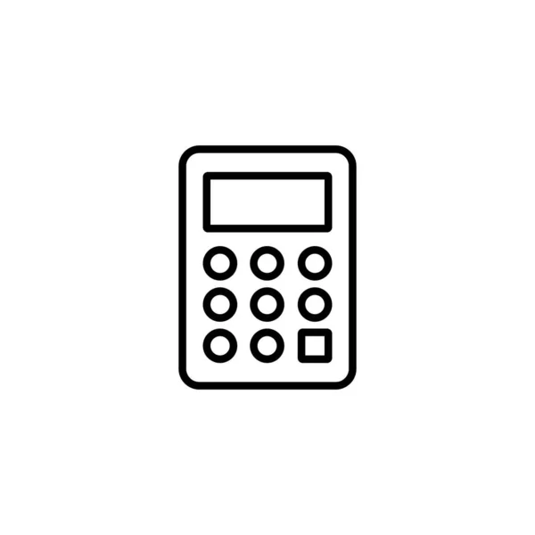 Taschenrechner Symbol Buchhaltungsrechner Zeichen Und Symbol — Stockvektor