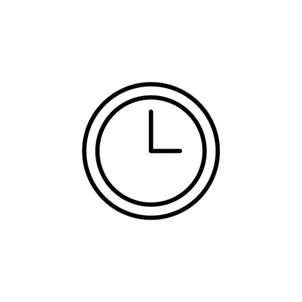 時計のアイコン 時刻表示と記号 アイコンを見て — ストックベクタ