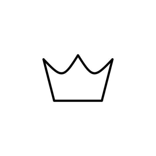 Icona Della Corona Segno Simbolo Della Corona — Vettoriale Stock
