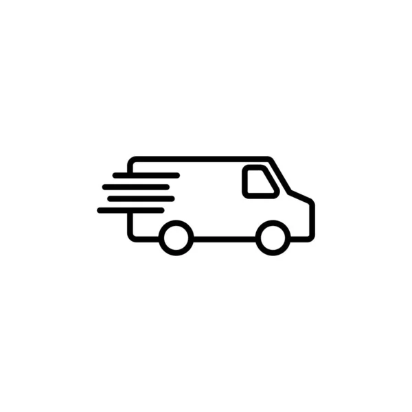 Icône Camion Livraison Panneau Symbole Camion Livraison Expédition Rapide Icône — Image vectorielle