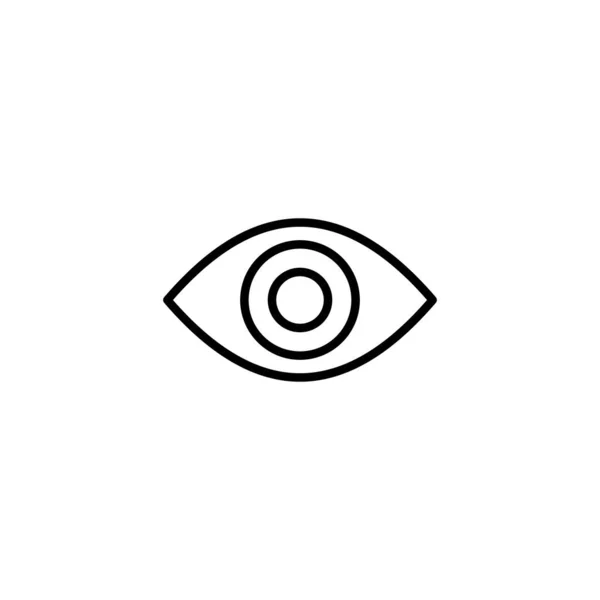 Ikona Oka Oční Znamení Symbol Ikona Vzhled Vize — Stockový vektor