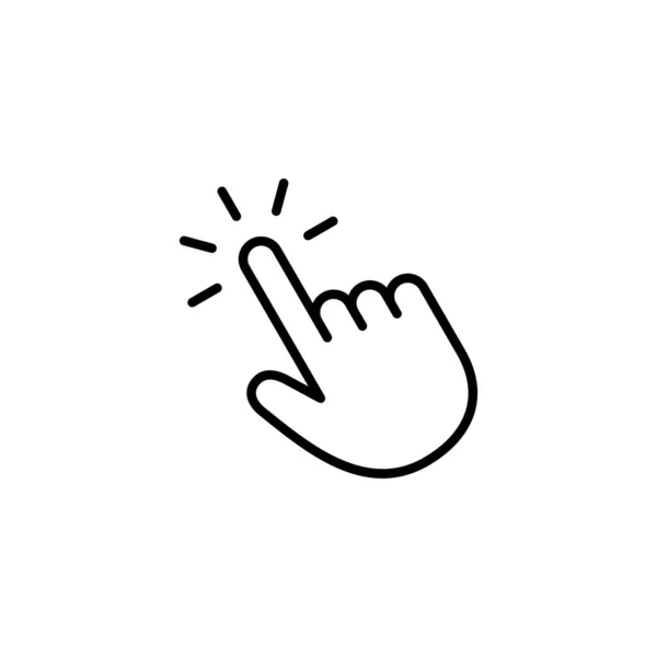 Hand Click Icon Pointer Sign Symbol Hand Cursor Icon — Stock Vector