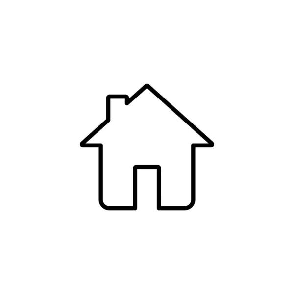 Icona Della Casa Home Segno Simbolo — Vettoriale Stock