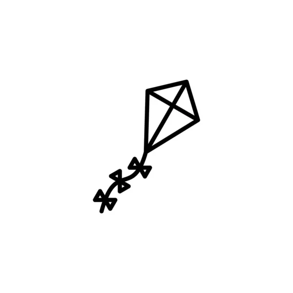 Icône Cerf Volant Signe Symbole Cerf Volant — Image vectorielle