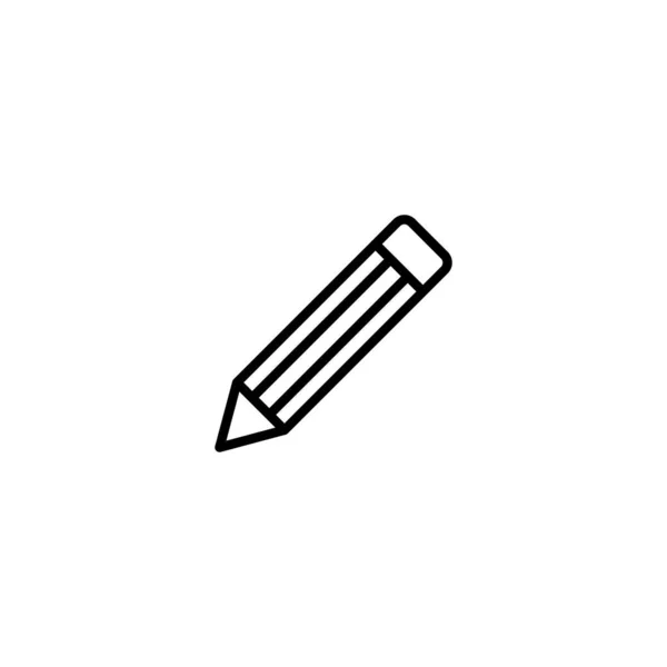 鉛筆アイコン ペンサインとシンボル アイコンベクトルを編集 — ストックベクタ