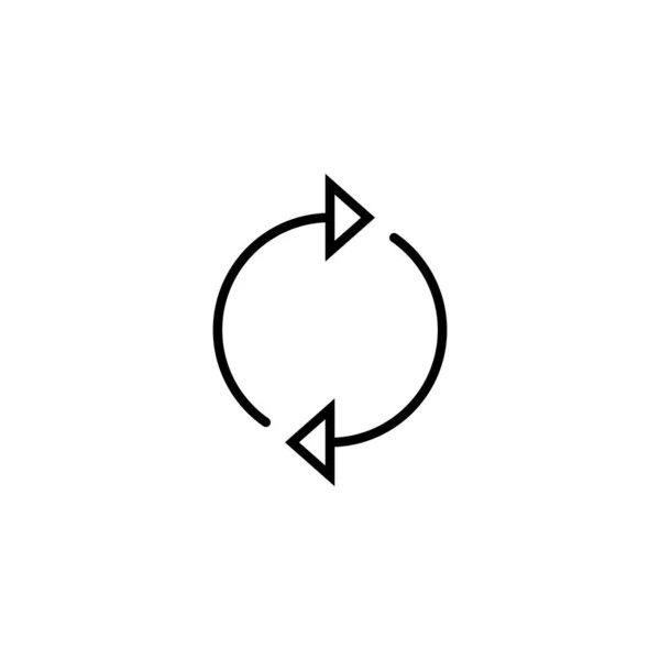 Rafraîchissez Icône Recharger Signe Symbole Icône Mise Jour — Image vectorielle