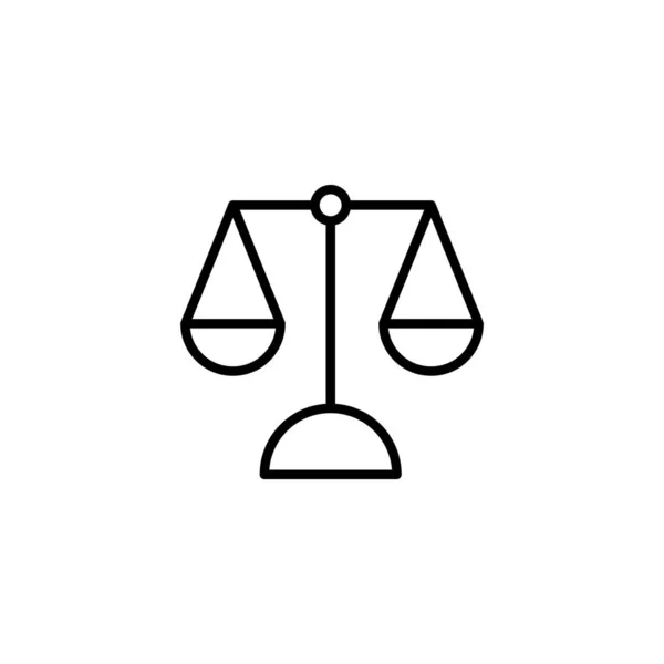 Значок Масштабу Значок Масштабу Закону Знак Справедливості Символ — стоковий вектор