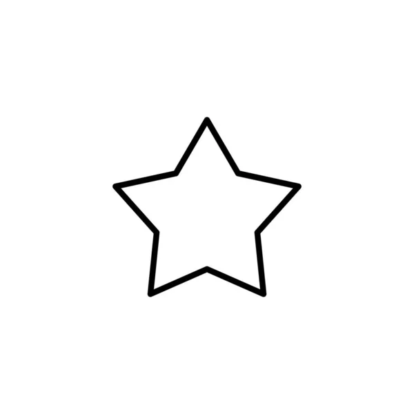 Gwiazda Ikony Znak Symbol Oceny Ulubiona Ikona Gwiazdy — Wektor stockowy