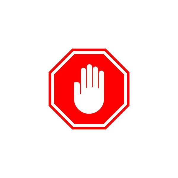 Stopp Symbol Stoppschild Stoppschild Und Symbol Stoppschild Nicht Mit Der — Stockvektor