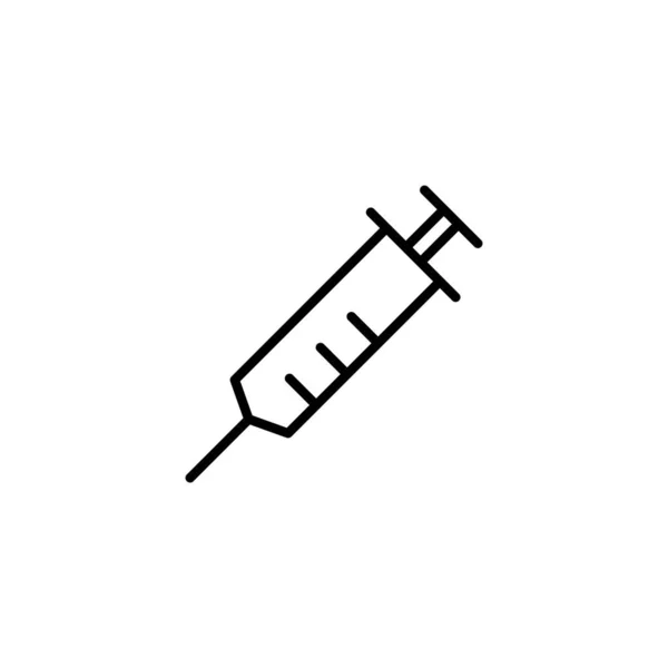 Spritzen Symbol Injektionszeichen Und Symbol Impfaktion — Stockvektor