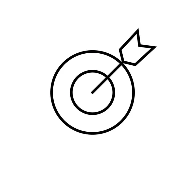 Zielsymbol Torsymbolvektor Zeichen Und Symbol Für Zielgerichtetes Marketing — Stockvektor