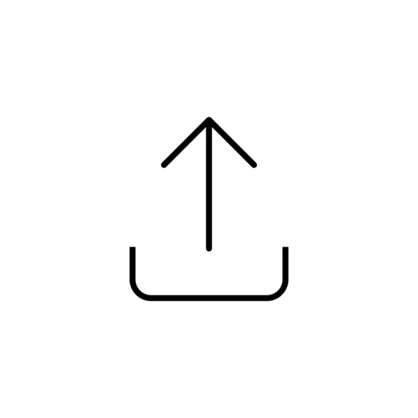 Upload Icon Load Data Sign Symbol — Stock Vector