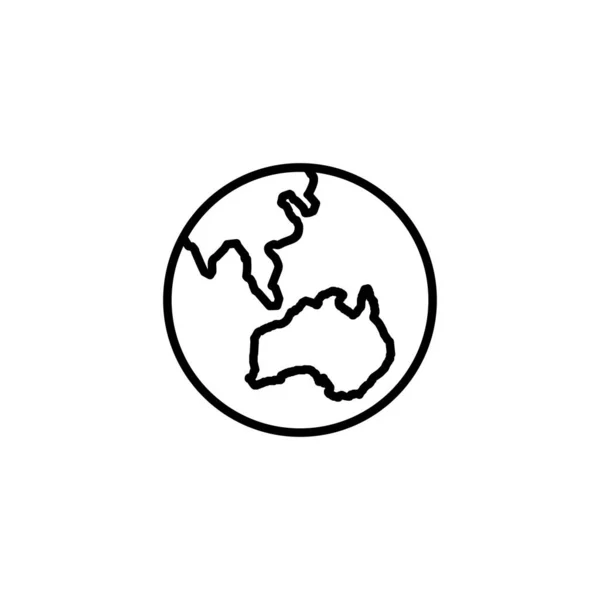 Карта Мира Знак Символ Worldmap Значок Глобуса — стоковый вектор