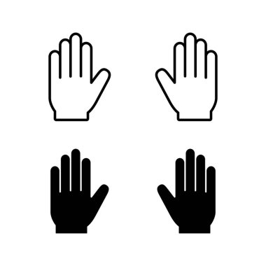 Hand icon vector for web and mobile app. hand sign and symbol. hand gesture