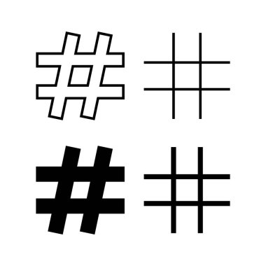 Hashtag icon vector for web and mobile app. hashtag sign and symbol
